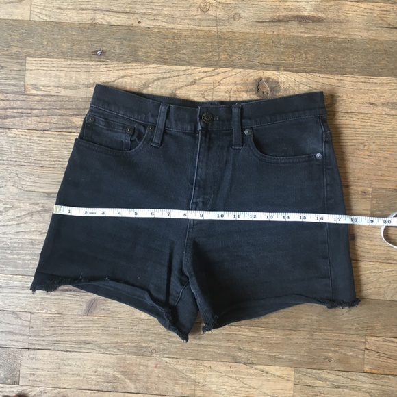 High waisted black Madewell shorts - Picture 7 of 9